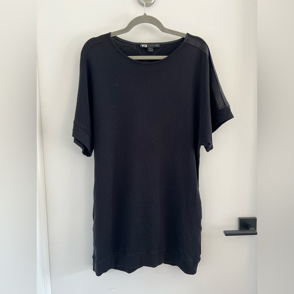 Adidas Y-3 Yohji Yamamoto Black Crew Neck dress.